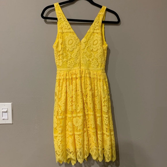 GB Yellow Lace Sundress XS - Picture 3 of 6